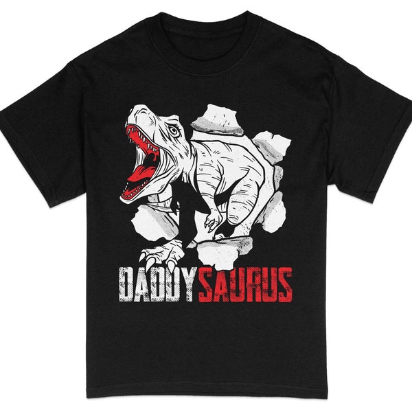 Daddysaurus T-Shirt, Funny Dinosaur Graphic Tee, Perfect Gift for Dad, Father's Day Present