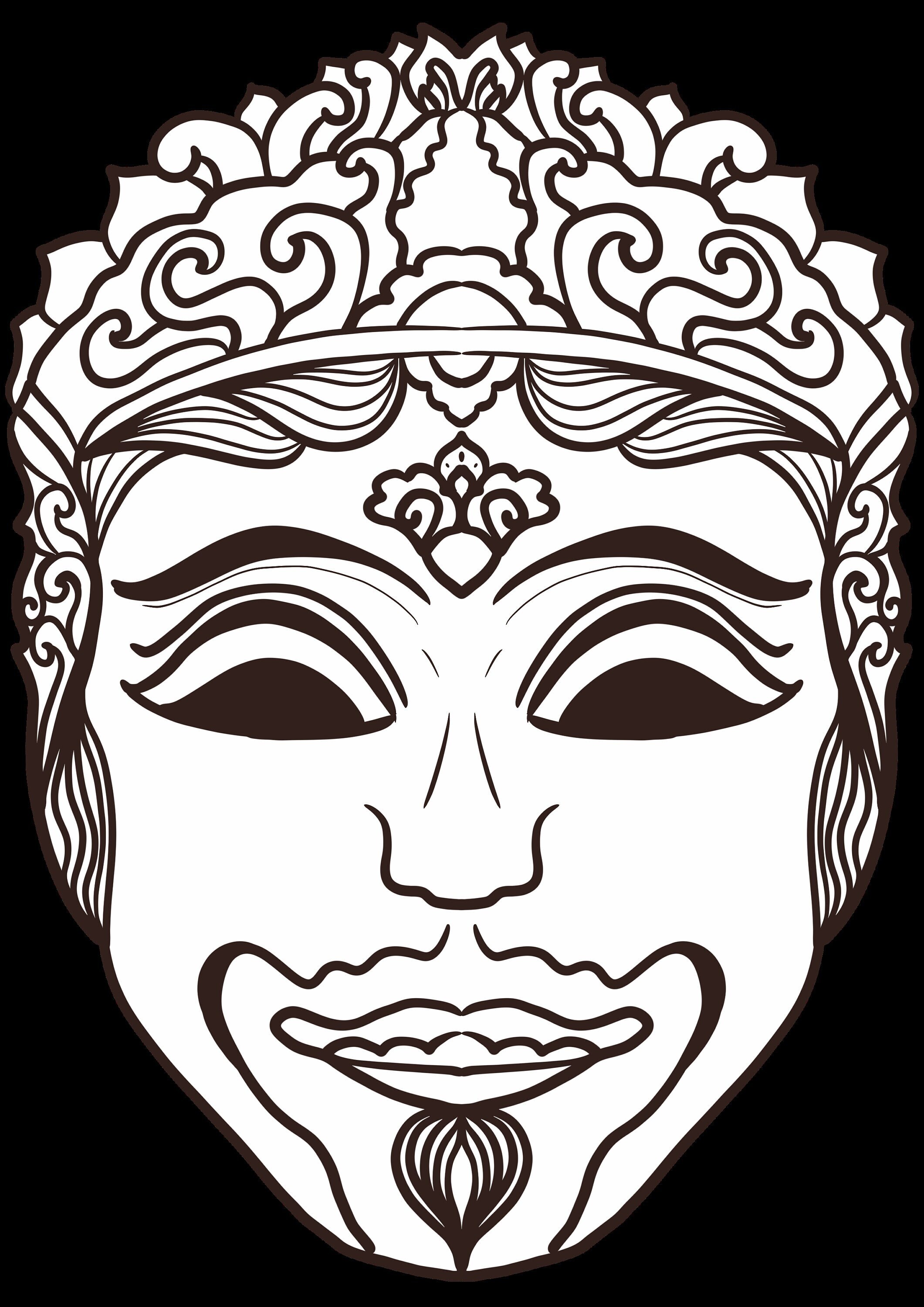 East Java Metal Masks Paper Masks Ethnic Traditional Paper Masks of Malang, East Java ...