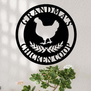 Custom Chicken Coop Metal Sign, Hen House Sign, Chicken Sign, Personalized Chicken Farm Sign,Farm Decor,Farmhouse Decor,Our Little Coop Sign