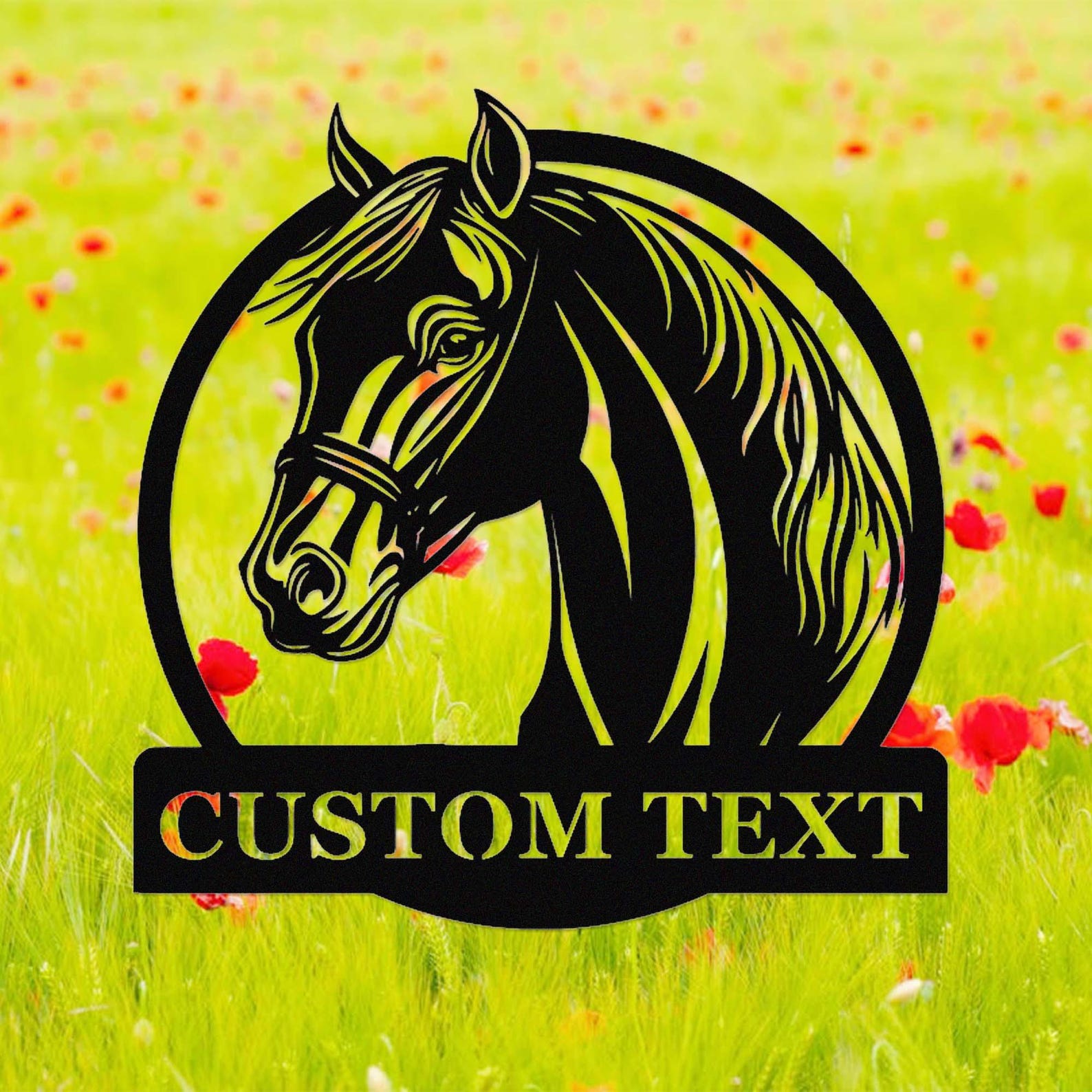 Custom Metal Horse Sign, Horse Farm Sign, Horse Stall Sign,personalized ...