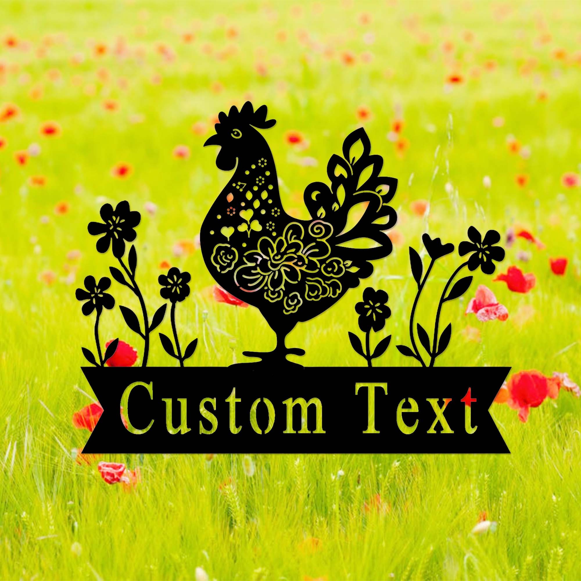 Custom Chicken Sign,metal Chicken Coop Sign,personalized Chicken Farm ...