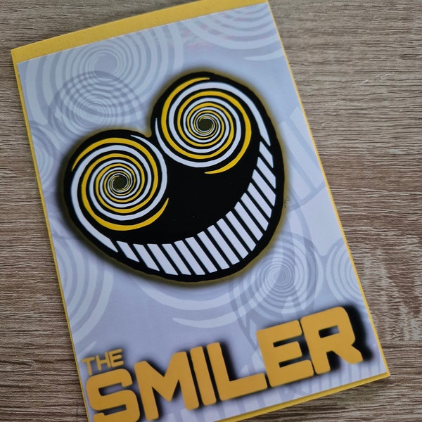 Alton Towers The Smiler Logo Roller Coaster Handmade Greeting Card