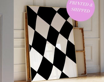 Black and White Formula 1 Aesthetic Art Poster Retro Funky Vintage Aesthetic Print F1 Flag Wall Art Trendy Prints for Apartment Gen Z Print