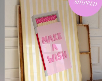 Matchbox Wall Art Pink Matchbox Print Trendy Bar Cart Art Vintage Unframed Matchbox Print Trendy Wall Art Pastel Print Retro Matchbox Poster