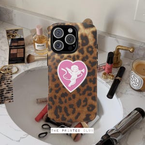 Leopard Print Phone Case Trendy iPhone Cover Y2k Aesthetic Phone Case iPhone 16 15 14 13 12 11 Pro Max 8, Samsung Galaxy S24 S23 S22 S21