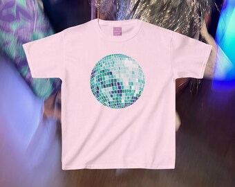 Cool Girl Disco Ball 90s Baby Tee Mirror Ball Tee Star Girl