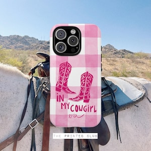 Pink Aethetic Cowgirl Phone Case Western Cowboy Boot Aesthetic Phone Case iPhone 16 15 14 13 12 11 Pro Max 8, Samsung Galaxy S24 S23 S22 S21