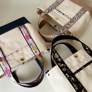 Sac fourre-tout japonais, sac fourre-tout en toile, minimaliste, sac à bandoulière, cadeaux japonais, sac à bandoulière, cadeau pour elle, cadeau personnalisé