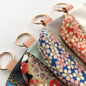 Mini-Beutel, Mini-Beutel, japanische Leinwand und japanischer Stoff, Accessoires Geschenk für Sie