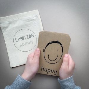 Emotion Karteikarten | Gefühlskarten | Kindergefühle | Emotionskarten | Lernen vor der Schule