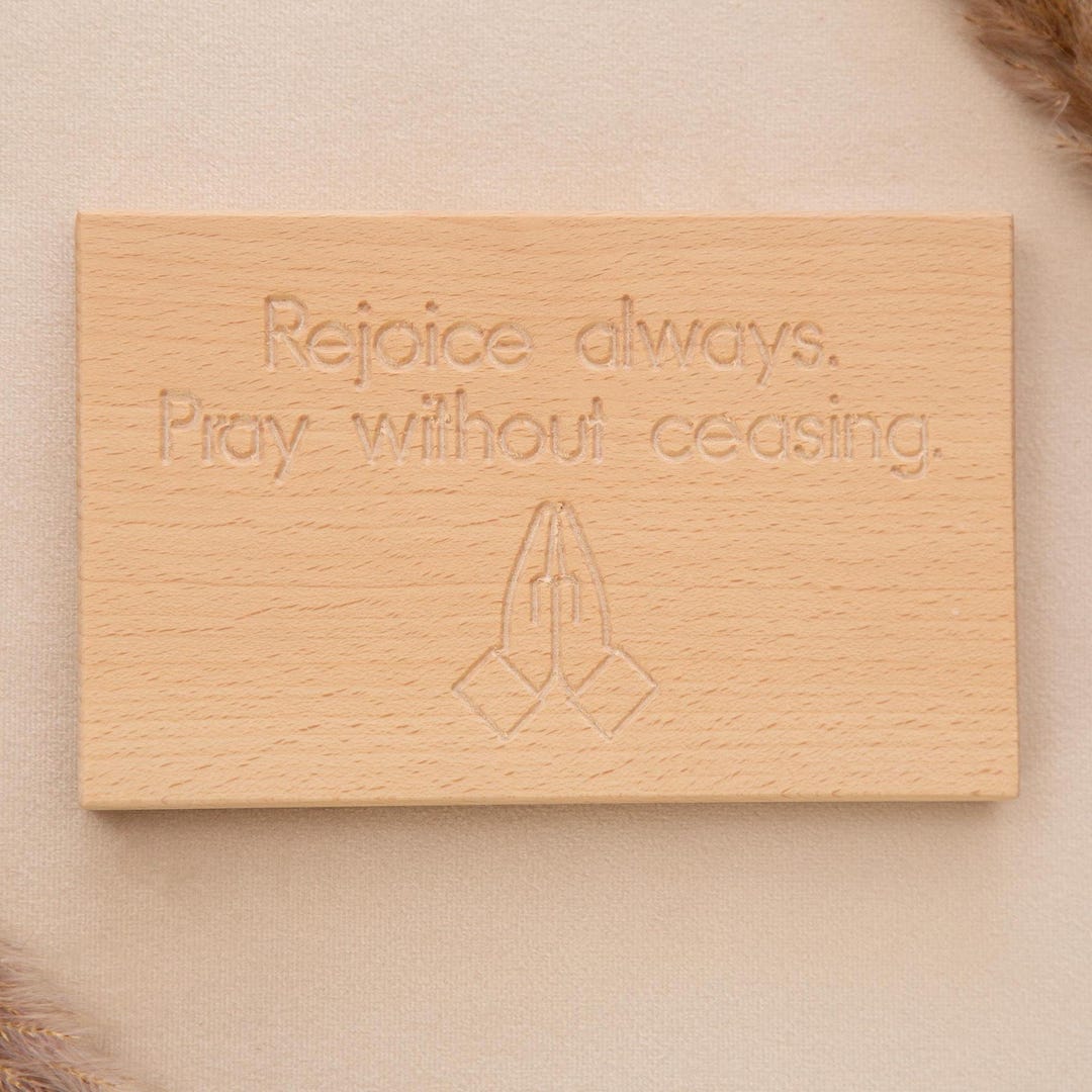 Rejoice Always Prayer Sign | Wooden Prayer Board | Christian Sign - Etsy UK