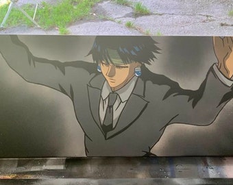 Manga painting canvas 120x40cm