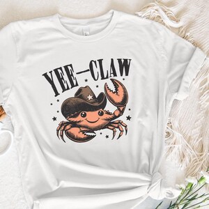 Yee Claw Crab png, Funny Cowboy Crab, Beach Cowgirl png, Beach Cowboy png, Ocean Animals png, Cute Crabs png, Summer Fun, Crabbing png image 5