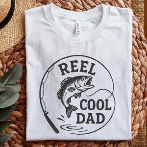 Retro Reel Cool Dad Png, Wishin' I Was Fishin' Png, Funny Dad Quotes Png, Father's Day Png, Bass Fishing Png, Humor Dad Png, Trendy Dad image 5