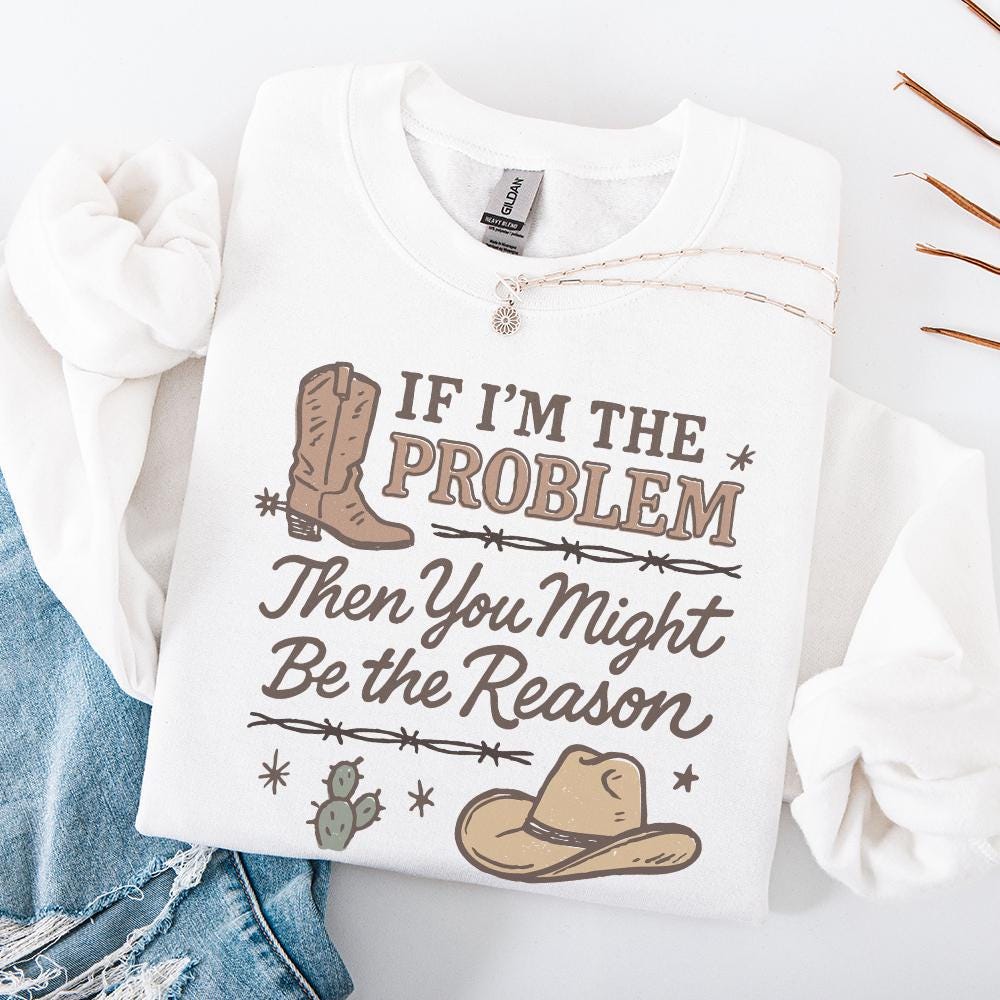 No Problem Country If I'm the Problem PNG, Country Music Download, Nashville PNG, Retro ...