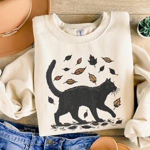 Black Cat Pumpkin png, Halloween Cat png, Ghost Cat png, Retro Halloween png, Pumpkin png, Cat Mama png, Spooky Cat png, Sublimation Design image 4