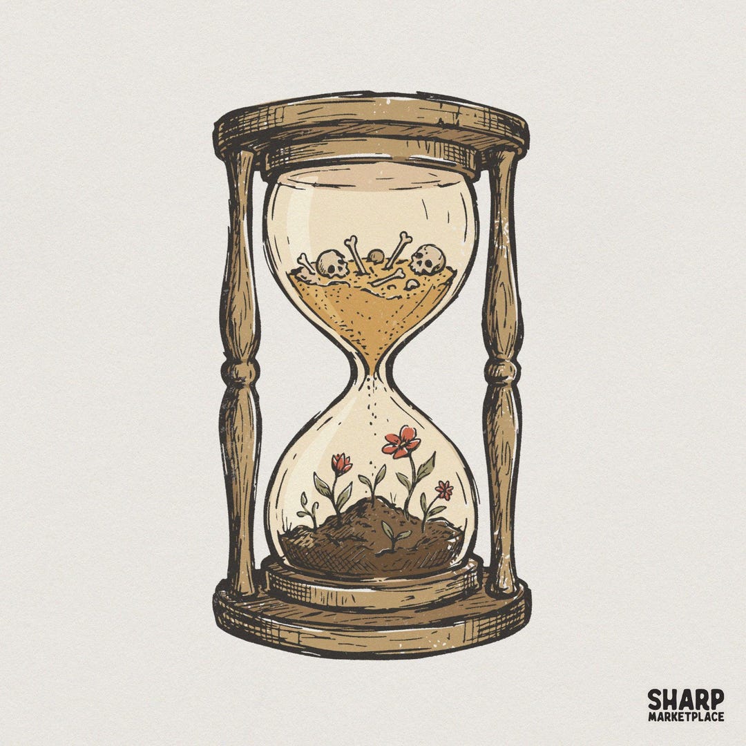 Hourglass PNG, Skeleton Sand Art, Life and Death Digital Design ...