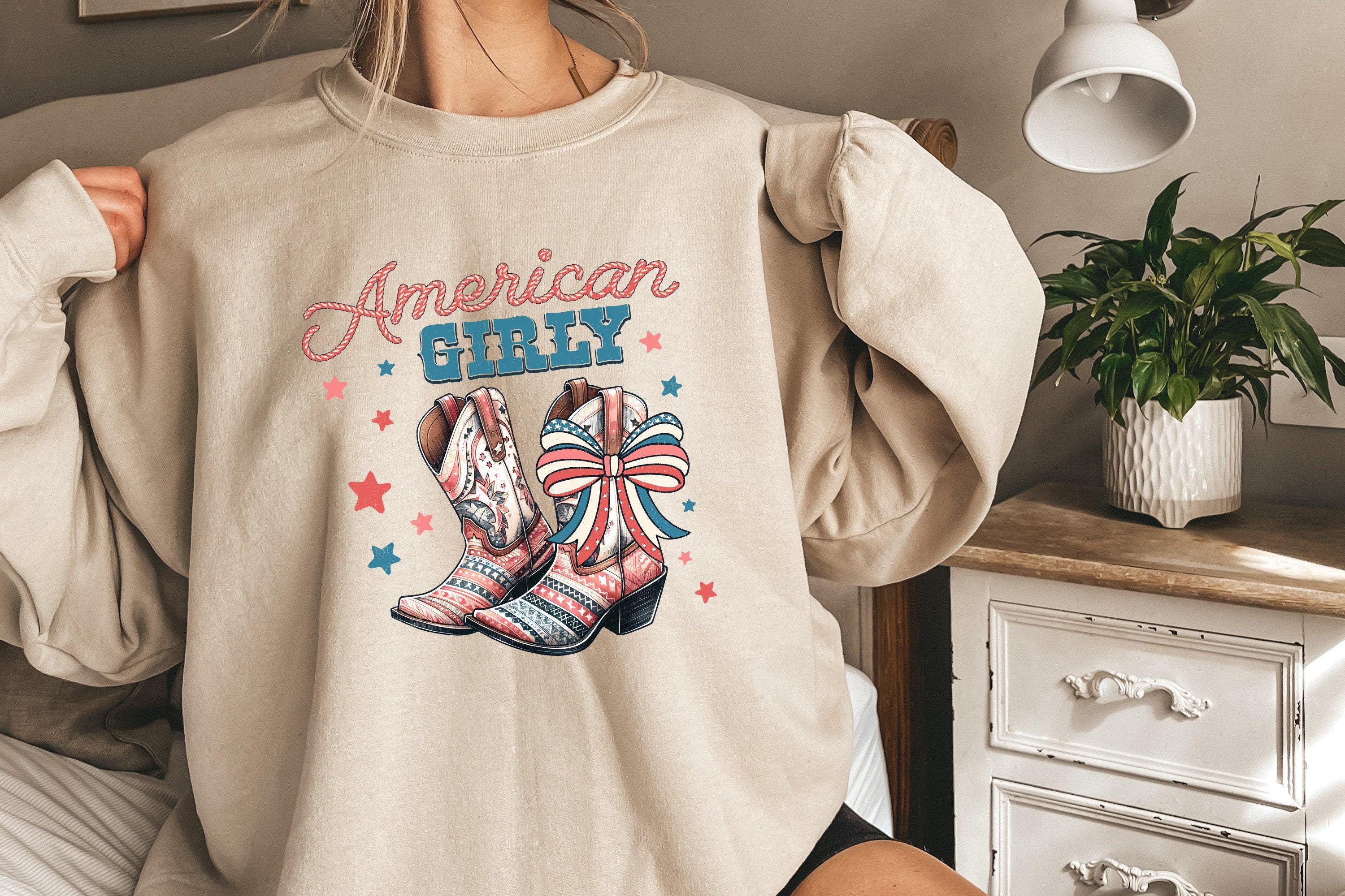 American Girly Cowgirl Boots PNG, 4th of July Coquette (digital ...