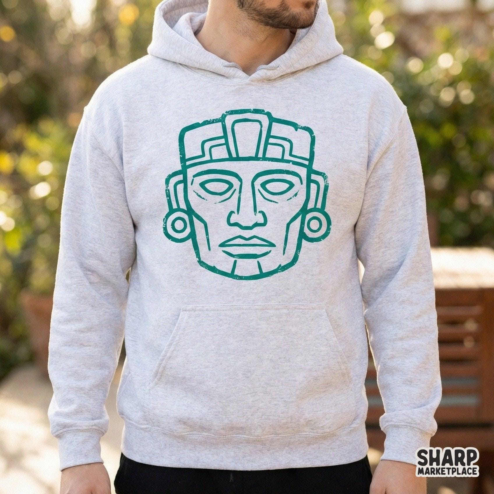 Aztec Face PNG Design, Tribal Mask Digital Download, Mayan Inspired ...