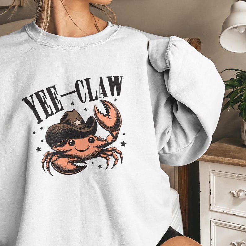 Yee Claw Crab png, Funny Cowboy Crab, Beach Cowgirl png, Beach Cowboy png, Ocean Animals png, Cute Crabs png, Summer Fun, Crabbing png image 9