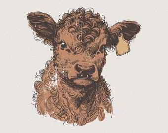 Highland Cow PNG, Desert Western png, Western Shirt PNG, Cowgirl Western png, Vintage Style PNG, Rustic Farmhouse, Farmhouse png