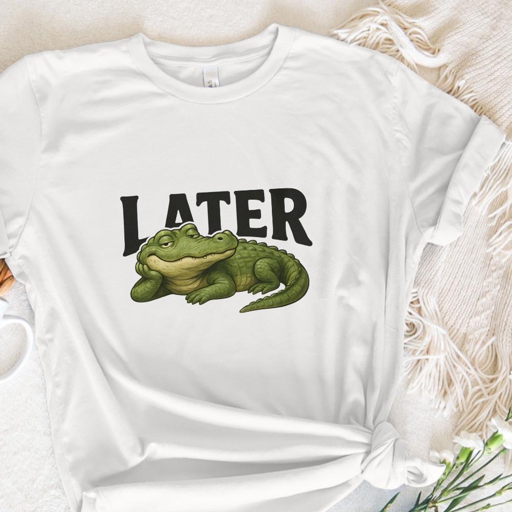 Cappello Divertente 'Later Gator' &ndash; Alligatore Sarcastico &ndash; Crazy Dog Tshirts &ndash; Uomo