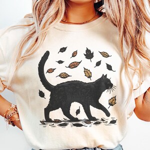 Black Cat Pumpkin png, Halloween Cat png, Ghost Cat png, Retro Halloween png, Pumpkin png, Cat Mama png, Spooky Cat png, Sublimation Design image 2