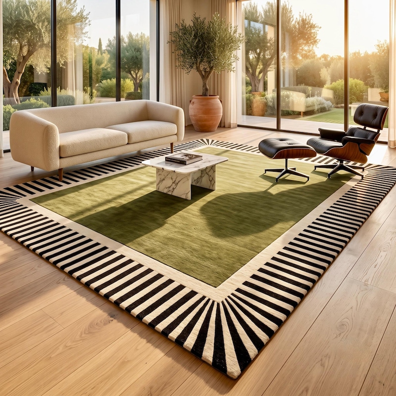 Green 10x14 Area Rug - Etsy