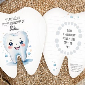 Carte personnalisée – Suivi des dents de lait de bébé