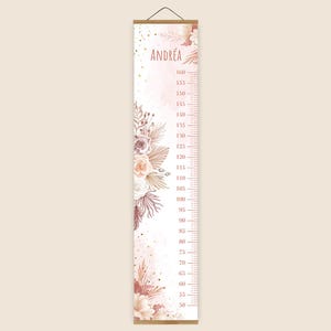 Toise personnalisée Boho Fleurs