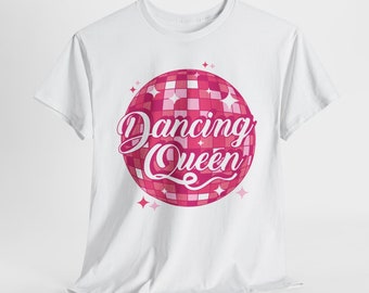 Bruid Dancing Queen Laatste Disco Bachelorette Unisex zwaar katoenen T-shirt