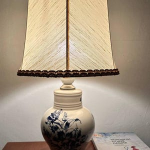 Antique Lamp shade, Vintage table lamp