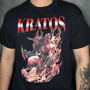 God Of War Kratos T-shirt Old Man Kratos Face - Canada