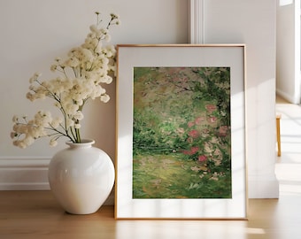 Monet-Style Floral Garden Art PRINTABLE (Digital Download)
