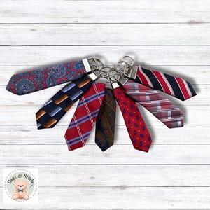 Memory Key Chain Made from a Loved One’s Clothes or Ties