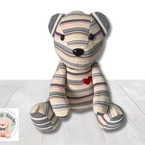 Memory Bear Custom Handmade from a Loved One’s Clothes Bobby Bear