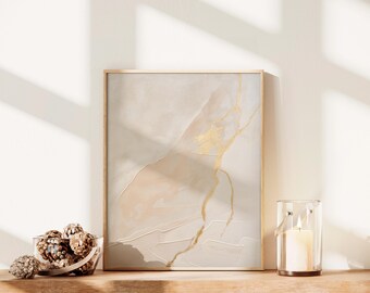 Abstract Wabi Sabi Wall Art Earth Tone Japandi Wall Art Printables Living Room Decor Japandi Minimalist Kintsugi Gold Best Selling Wall Art