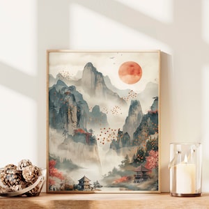 Aesthetic Sage Green Japandi Wall Art Instant Download Print Art Living Room Decor Painting Minimalist Wabi Sabi Bestselling Wall Art Prints
