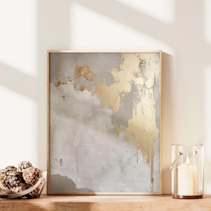 Abstracte Wabi Sabi muurkunst aardetinten Japandi muurkunst printables woonkamer decor Japandi minimalistische Kintsugi goud bestverkochte muurkunst