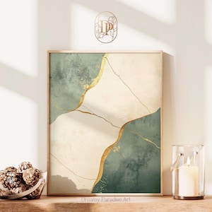 Aesthetic Sage Green Japandi Wall Art Instant Download Print Art Living Room Decor Painting Minimalist Wabi Sabi Bestselling Wall Art Prints