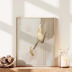 Abstracte Wabi Sabi muurkunst aardetinten Japandi muurkunst printables woonkamer decor Japandi minimalistische Kintsugi goud bestverkochte muurkunst