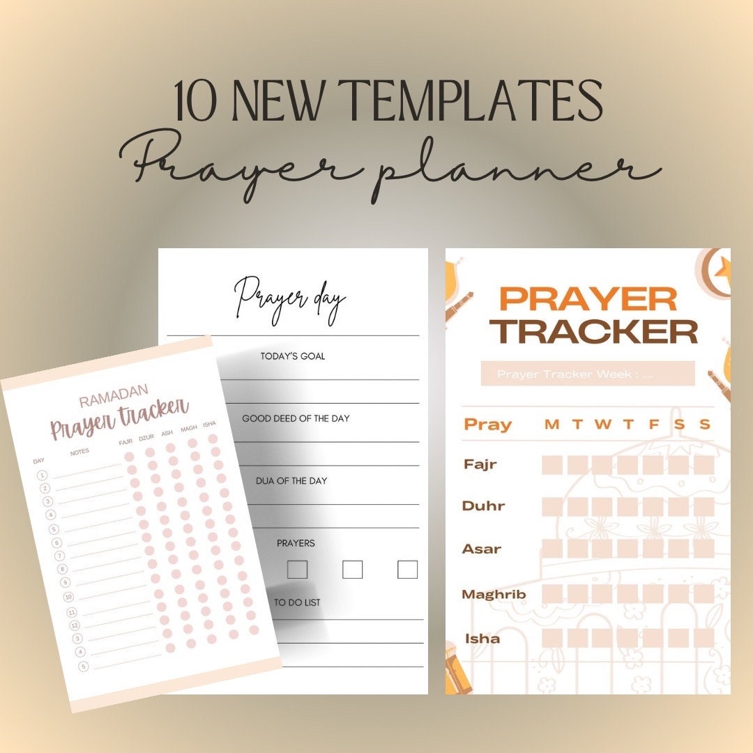 10 Prayer Planner Printable, Gratitude Planner, Digital Study Planner ...