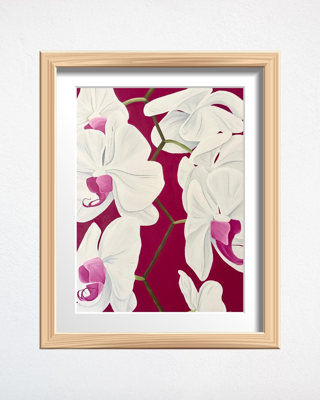値下げ断行 日本画 作者不明 「蘭」 絵画 美術品 額装 花 【公式通販】