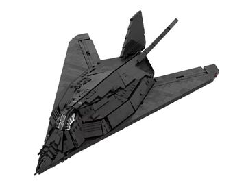 Lego F117 Nighthawk stealth fighter MOC Building Block Set