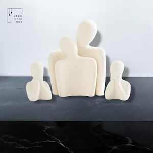 Modern White Sculpture, Hug Statue, Office Home Decoration, Home Decor, Modern Sculpture, Modern Art