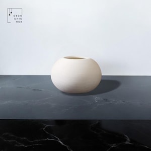 Weiß Dekorative Keramikvase, Wohnzimmer Blumenschmuck, Dekorative Knospe Vase, Kreativer Mehrzweck Boho Blumentopf