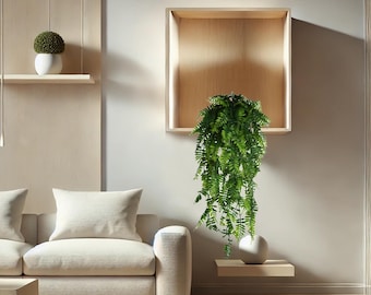 Realistic Artificial Plant, Faux Greenery for Home, Plants for Office Decor, Desk Plant, Green Plastic Palm, Fake Houseplant, Without Pot