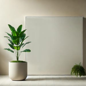 Realistic Artificial Plant, Faux Greenery for Home, Plants for Office Decor, Desk Plant, Green Plastic Palm, Fake Houseplant, Without Pot