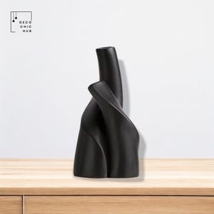 Modern Black Sculpture, Hug Statue, Living Room Flower Arrangement, Office Home Decoration, Home Decor, Modern Sculpture, Modern Art