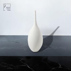 Weiß Dekorative Keramikvase, Wohnzimmer Blumenschmuck, Dekorative Knospe Vase, Kreativer Mehrzweck Boho Blumentopf